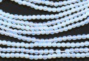 Opalite beads, faceted round, 3mm