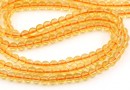 Citrine Beads, round, 4mm