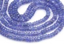 Tanzanite Beads, faceted rondelle, 4.5mm