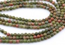 Unakit beads, round, multicolor, 3mm