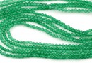Agate beads, round, green, 2.3mm