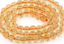 Citrine Beads, round, 6mm