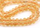 Citrine Beads, round, 6mm