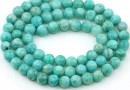 Margele amazonit peruvian natural, rotund, 5mm