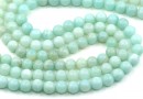 Amazonite beads, round, 6.5mm