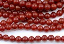 Margele Carneol, rotund, 6mm