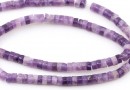 Margele Ametist, disc heishi, 4.5mm