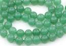 Margele Aventurin verde, rotund, 8.5mm