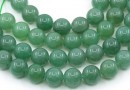 Margele Aventurin verde, rotund, 10.5mm