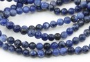 Sodalite Beads, Round, 6mm