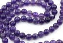 Margele Ametist, rotund, 8mm