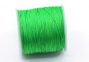 Bobina snur matase pentru bratari, verde crud, 1mm - x100m