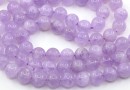 Margele Ametist lavanda, rotund, 8mm
