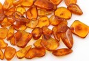 Natural amber chips beads, bulk, 10-15mm - x15g