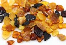Natural amber chips beads, bulk, 10-13mm - x15g