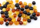 Natural Amber Beads, bulk, 5-6mm - x10g