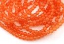 Cat's eye beads, orange, 4mm