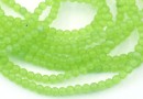 Cat's eye beads, lime green, 4mm