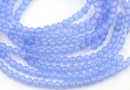 Cat's eye beads, blue, 4mm